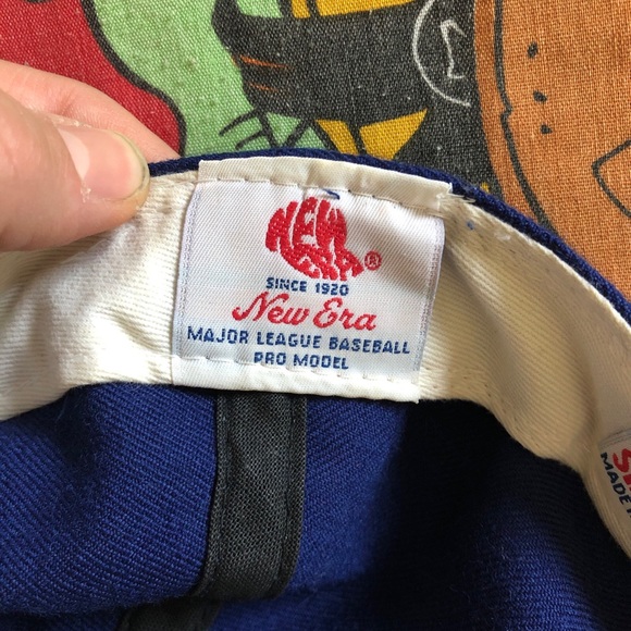 Vintage New Era Diamond Edition Pro Model 100% Wool Size 7 1/4 Made in USA - Picture 6 of 8